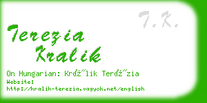 terezia kralik business card